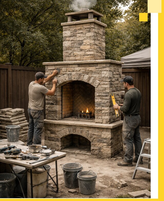 Проектирование и установка уличных каминов в Нововоронеже