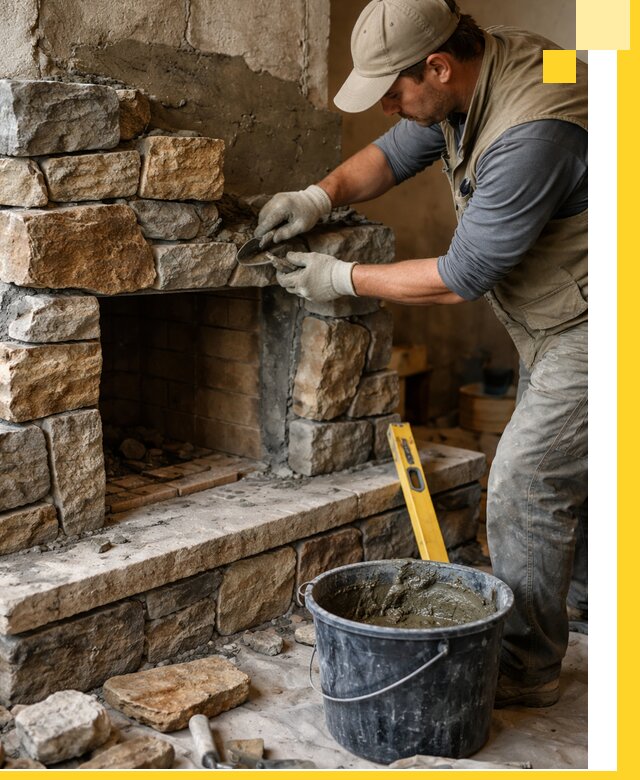 Изготовление и установка каменных каминов под ключ в Нововоронеже