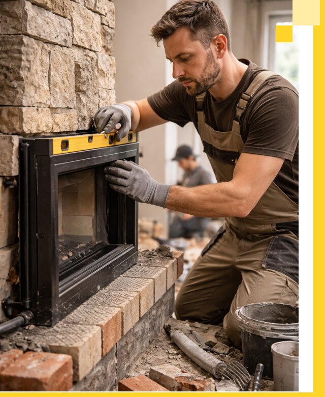 Дровяные камины под ключ в Нововоронеже: монтаж, обустройство