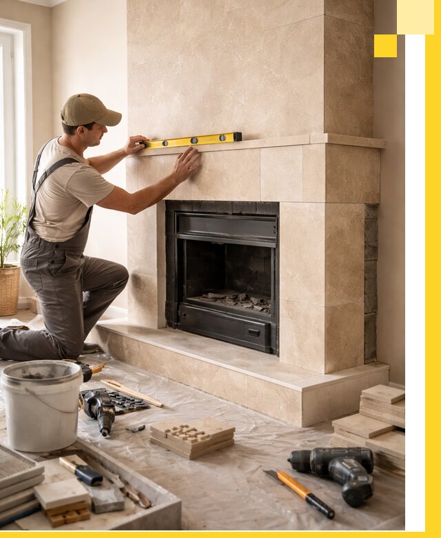 Установка и монтаж каминов в частном доме под ключ в Нововоронеже