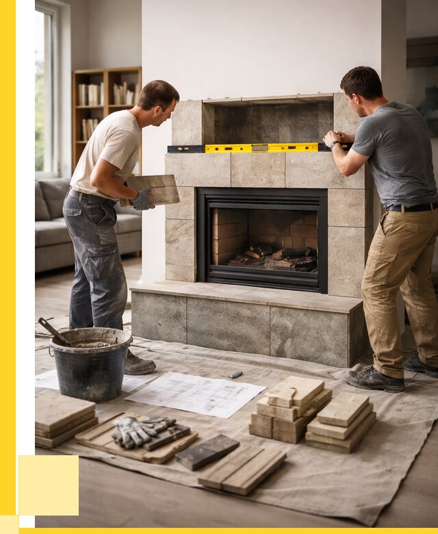 Монтаж каминов и установка в Нововоронеже от 45540 р. | ЭриданНвв