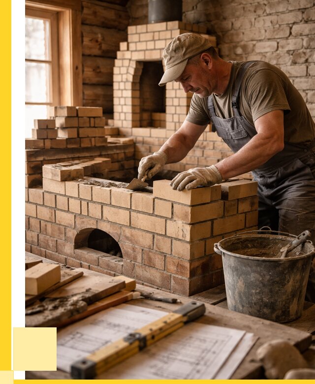 Кладка печей из кирпича в Нововоронеже цены от 30360 р. - ЭриданНвв