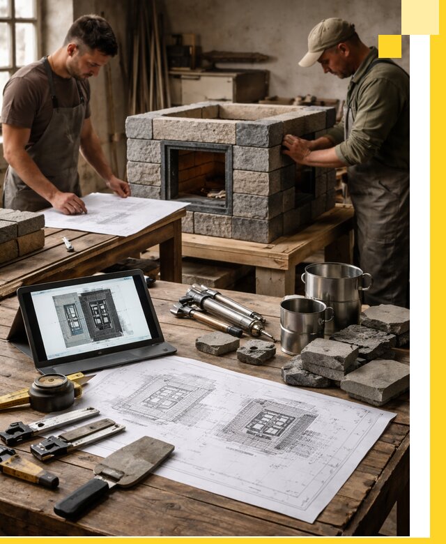 Разработка проектов печей с согласованием и монтажом в Нововоронеже