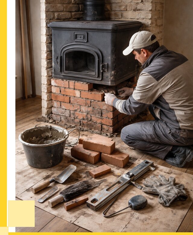 Ремонт печей в Нововоронеже от 12144 р., услуги печника ЭриданНвв