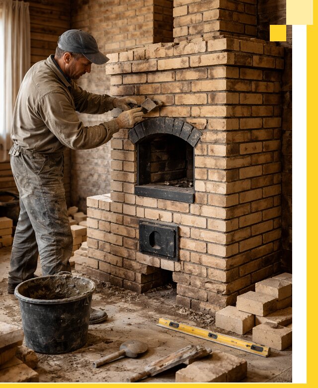 Кирпичные печи под ключ в Нововоронеже: проектирование и кладка