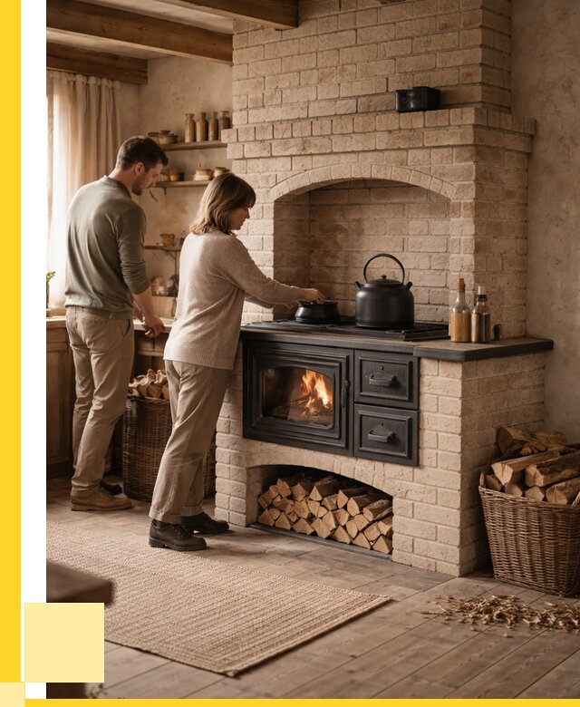 Печи с плитой в Нововоронеже от 45540 р. | ЭриданНвв — кирпичная печь