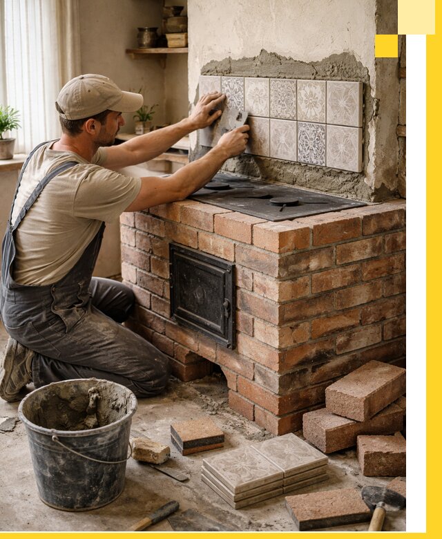 Печи с плитой на заказ монтаж гарантия и сервис в Нововоронеже