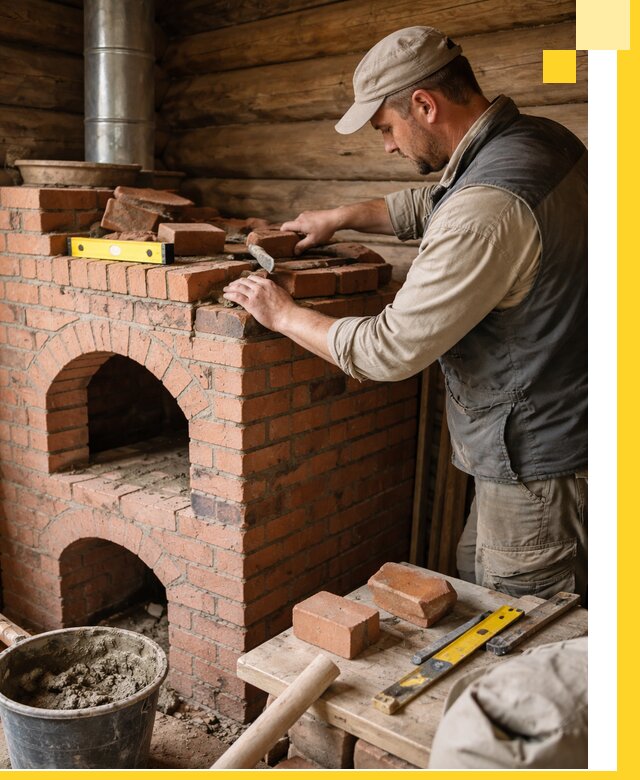 Изготовление и установка русских печей в Нововоронеже под ключ