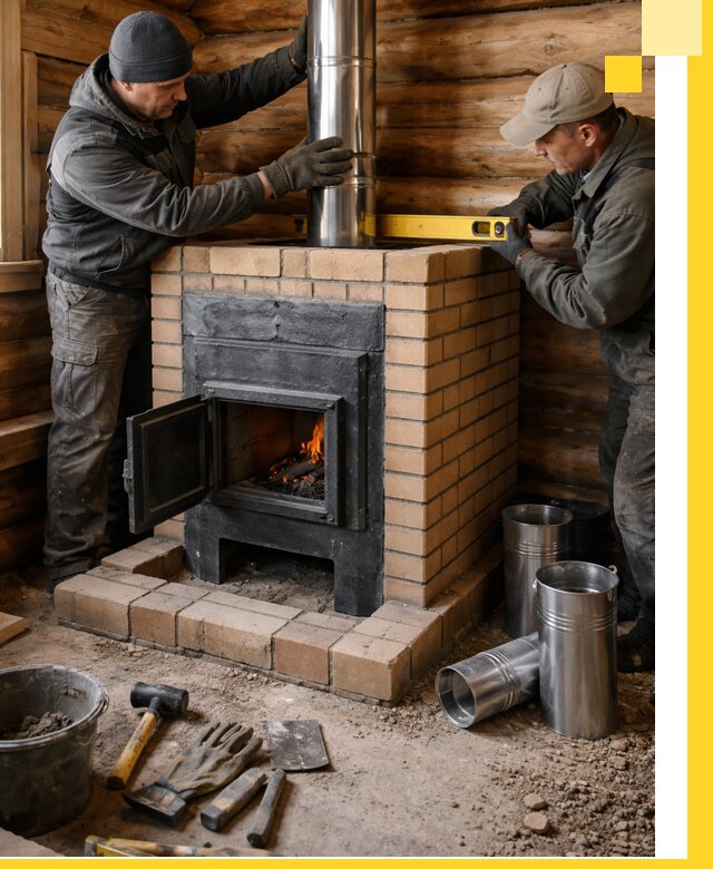 Проектирование, изготовление и установка банных печей в Нововоронеже