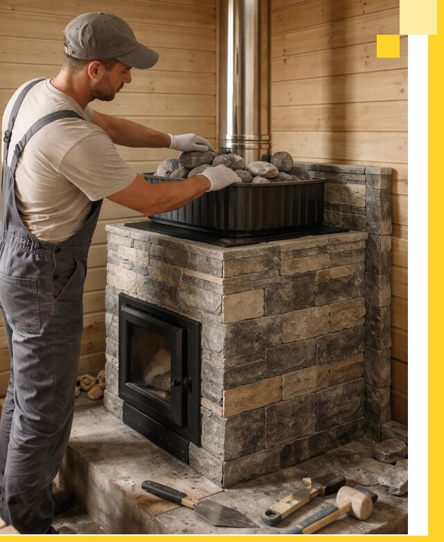 Печи для парной в Нововоронеже, производство, монтаж и обслуживание