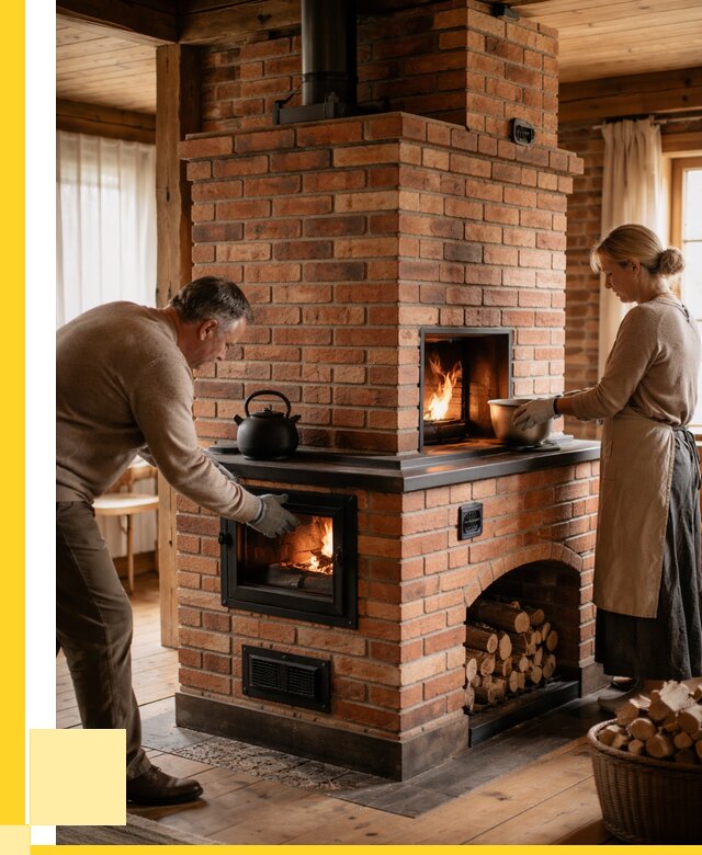 Печи для загородного дома под ключ в Нововоронеже от 80960 р. | ЭриданНвв