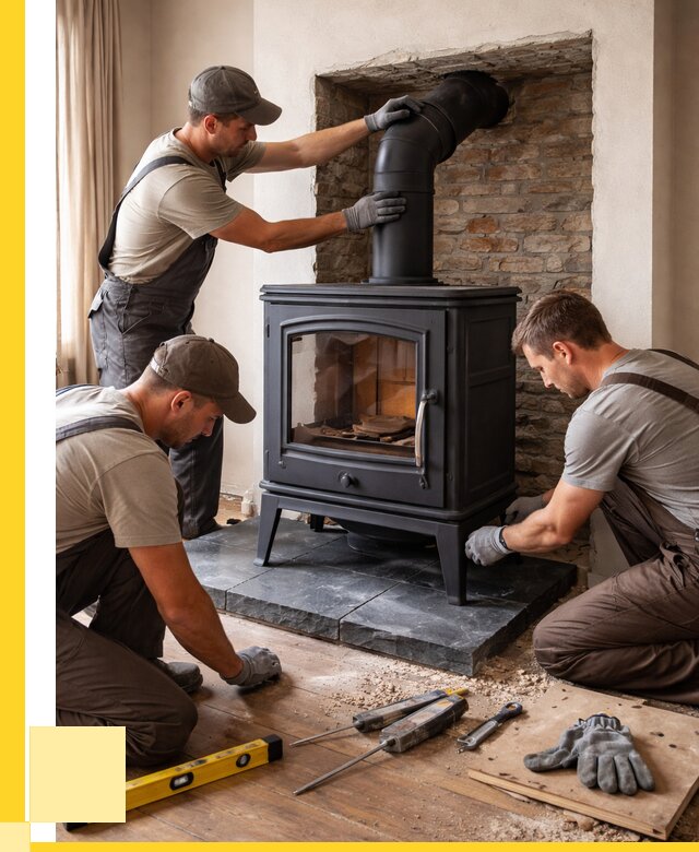 Монтаж печи камина в частном доме в Нововоронеже от 25300 р. | ЭриданНвв