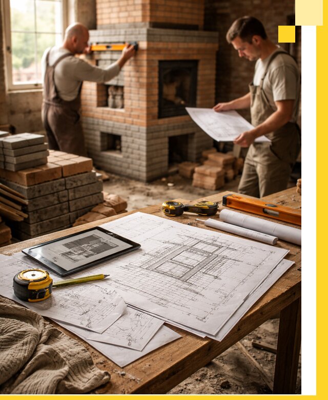 Проекты печей и каминов с индивидуальным дизайном в Нововоронеже