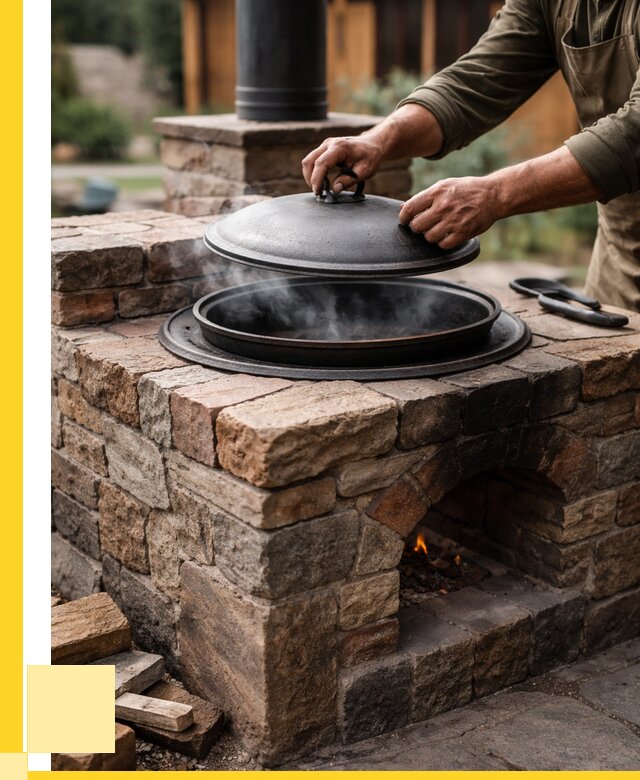 Печи для казана в Нововоронеже по цене от 18216 р. | ЭриданНвв