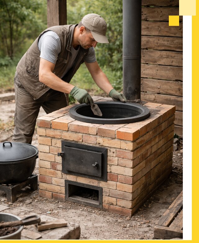 Изготовление и установка печей для казана в Нововоронеже под ключ