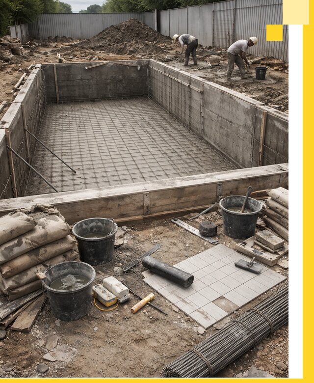 Строительство бассейнов под ключ в Нововоронеже, дизайн и монтаж