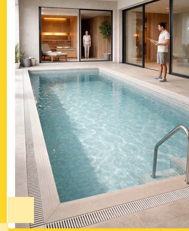 Отделка бассейна пленкой ПВХ в Нововоронеже от 3542 р. - ЭриданНвв