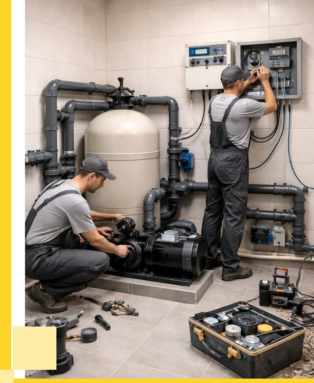 Монтаж оборудования для бассейнов в Нововоронеже от 40480 р. | ЭриданНвв