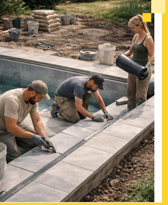 Строительство и монтаж уличных бассейнов под ключ в Нововоронеже