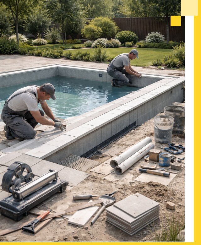 Строительство открытых бассейнов под ключ в Нововоронеже профессионально