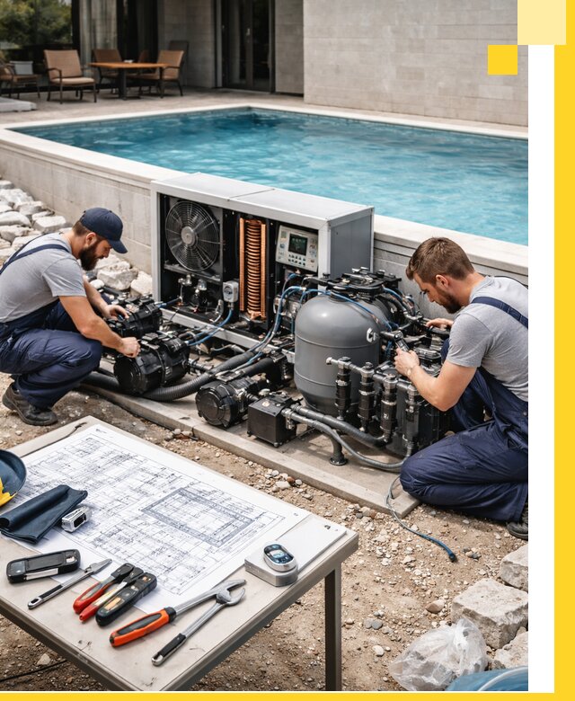 Проектирование и монтаж бассейнов с подогревом в Нововоронеже