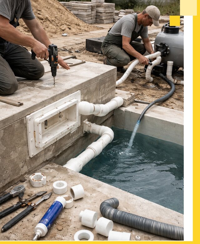 Строительство скиммерных бассейнов под ключ в Нововоронеже