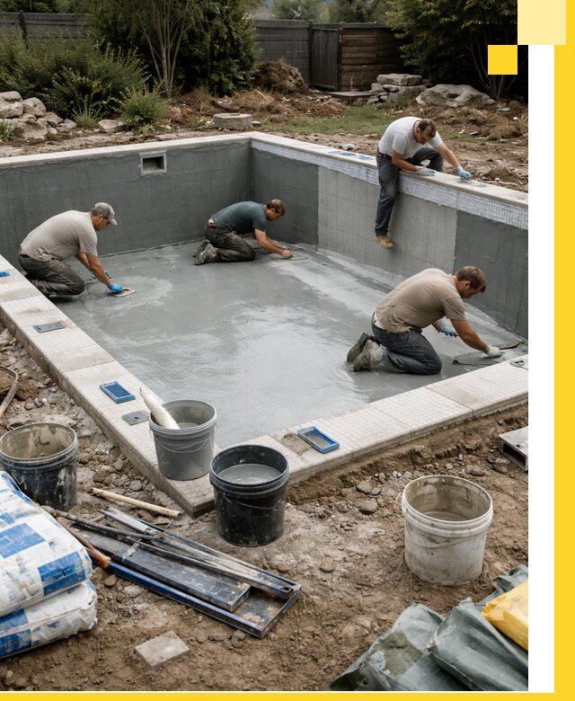 Изготовление и монтаж чаши бассейна под ключ в Нововоронеже