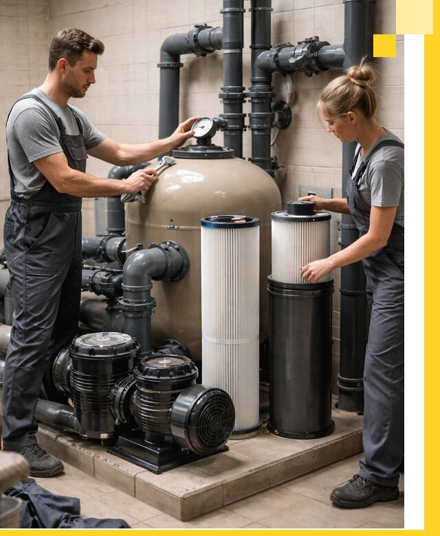 Фильтры и системы фильтрации для бассейнов в Нововоронеже