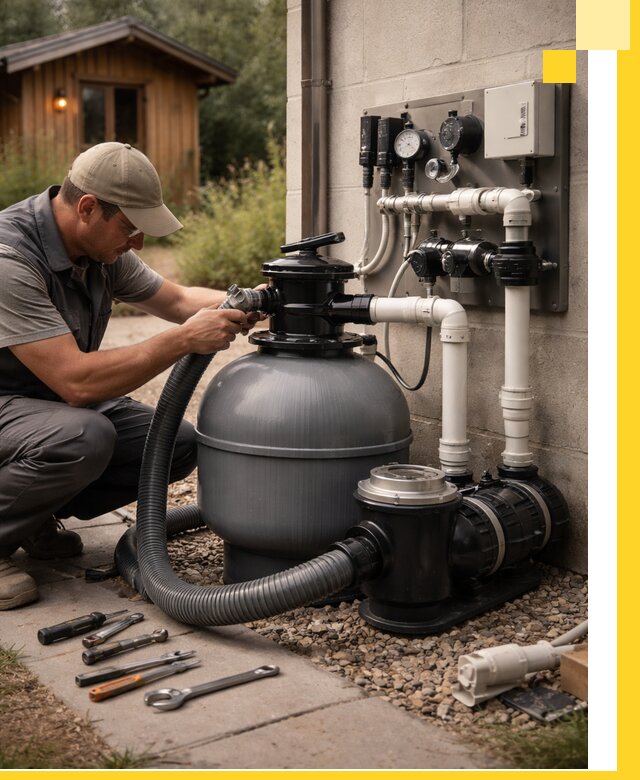 Продажа и монтаж фильтров и насосов для бассейнов в Нововоронеже