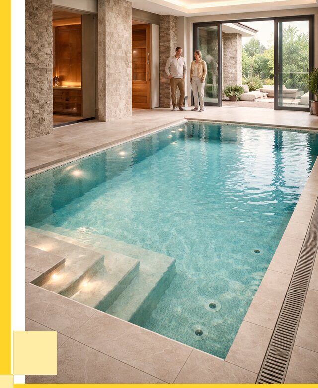 Бассейн во дворе в Нововоронеже: проект, отделка от 1214400 р. | ЭриданНвв