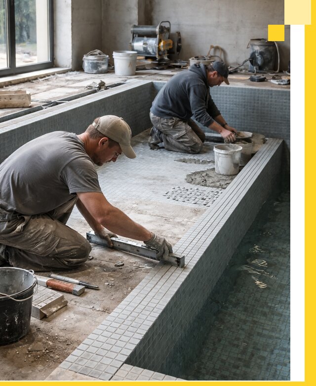 Строительство бассейна в частном доме в Нововоронеже под ключ