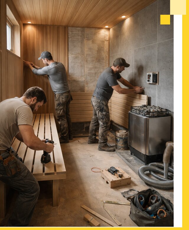 Сауны под ключ в Нововоронеже, проектирование, строительство, отделка