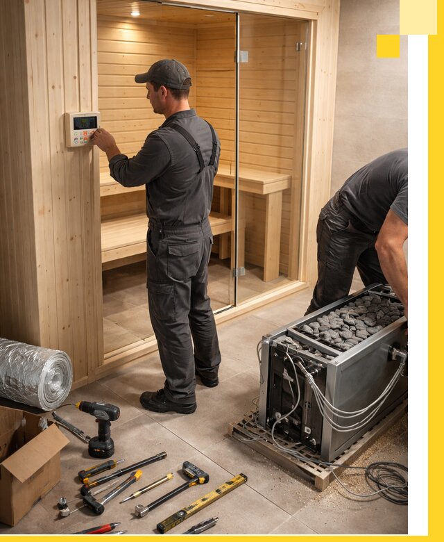 Поставка, установка и монтаж электрических саун в Нововоронеже