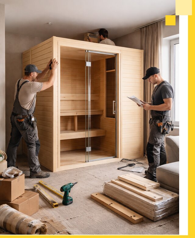 Установка и благоустройство саун в квартире в Нововоронеже