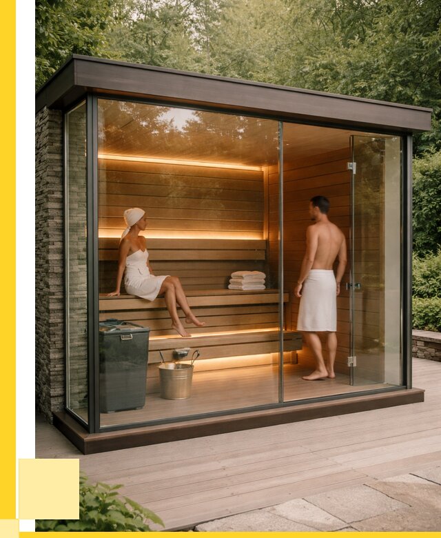 Сауна стеклянная и двери для сауны в Нововоронеже от 253000 р. | ЭриданНвв