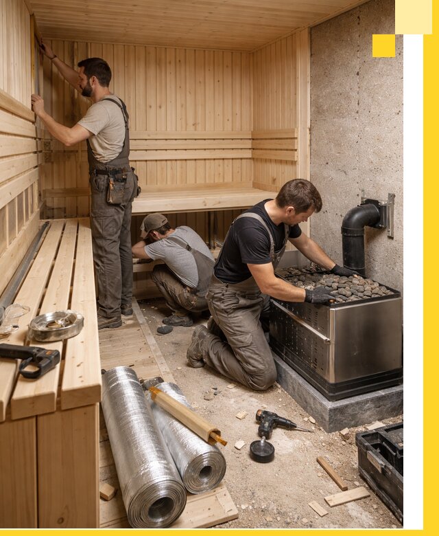 Индивидуальные сауны на заказ в Нововоронеже под ключ, проект и монтаж