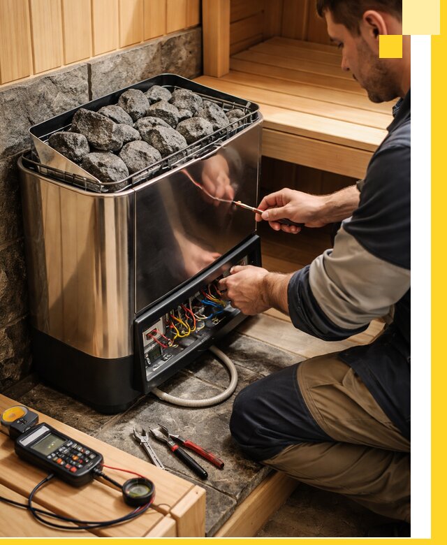 Продажа и установка электрокаменок для саун в Нововоронеже