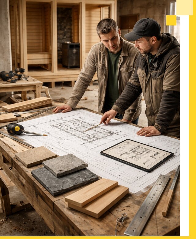 Проекты бань под ключ и планы строительства в Нововоронеже