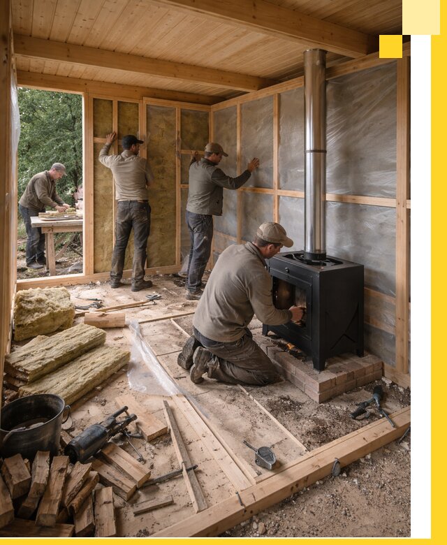 Профессиональный монтаж бань под ключ в Нововоронеже для дома