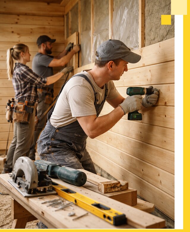 Обшивка бань под ключ в Нововоронеже: отделка стен и потолков