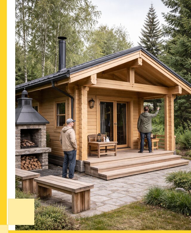 Деревянные бани под ключ в Нововоронеже от 455400 р. | ЭриданНвв