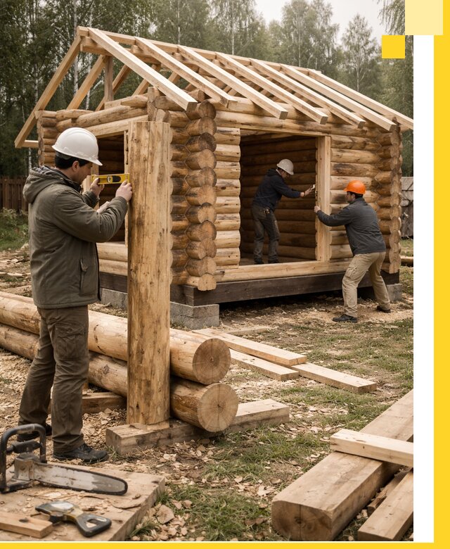 Строительство бань для дачи под ключ в Нововоронеже с доставкой и монтажом