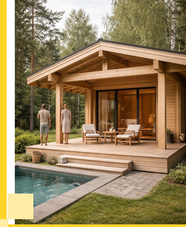 Бани с террасой под ключ в Нововоронеже от 607200 р. | ЭриданНвв