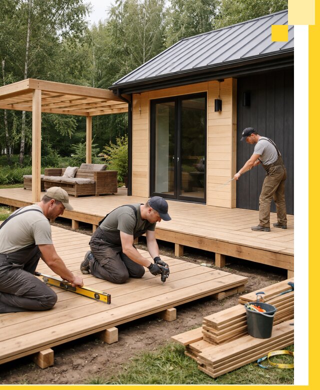 Строительство бань с террасой и бассейном под ключ в Нововоронеже