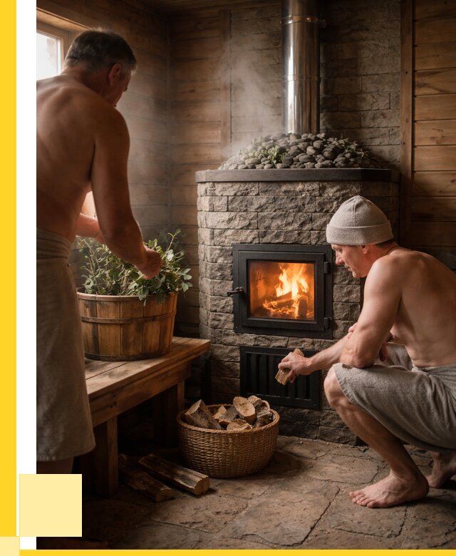 Банные печи под ключ в Нововоронеже от 45540 р. | ЭриданНвв кирпичная