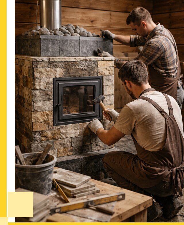 Облицовка банной печи в Нововоронеже от 15180 р. | ЭриданНвв