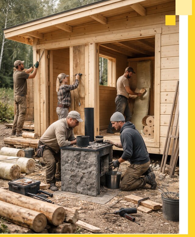 Купить баню под ключ в Нововоронеже строительство монтаж отделка