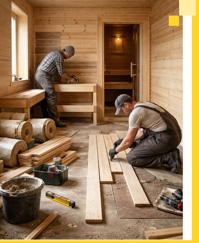 Индивидуальный проект бани с комнатой отдыха под ключ в Нововоронеже