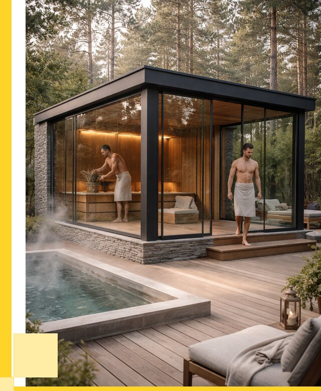 Стеклянные бани и двери в Нововоронеже от 455400 р. | ЭриданНвв