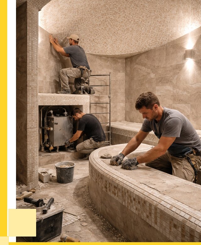 Монтаж хамамов под ключ в Нововоронеже от 253000 р. ЭриданНвв